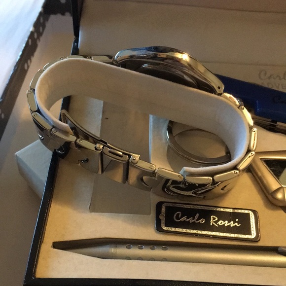 Carlo Rossi Adventure Waterproof NEW 4 pcs set watch utility knife keychain pen - Picture 5 of 6